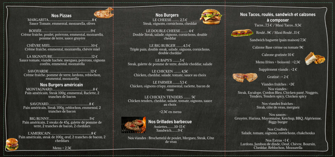 Carte burgers, pizzas, bowls et Tex‑Mex halal à Saint‑Genis‑Laval